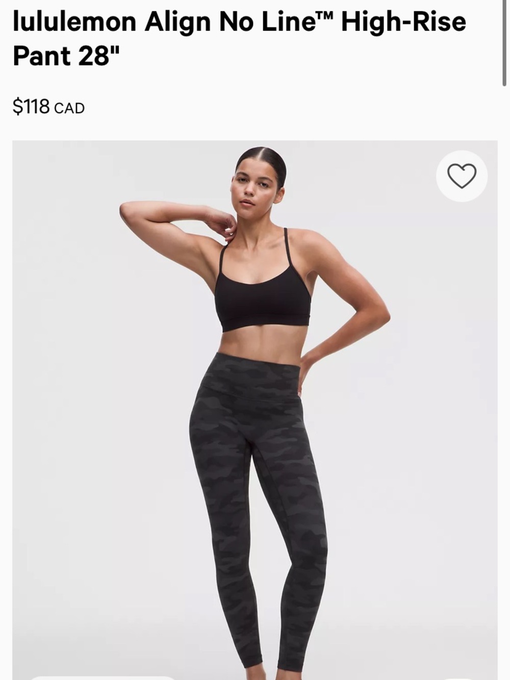 Lululemon Align Camo High Waisted Leggings